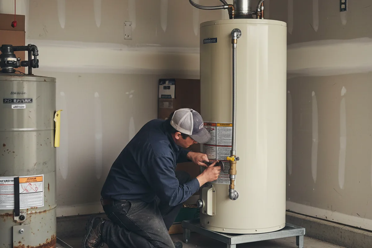 Water heater and shutoff valve replacement in Martinsburg